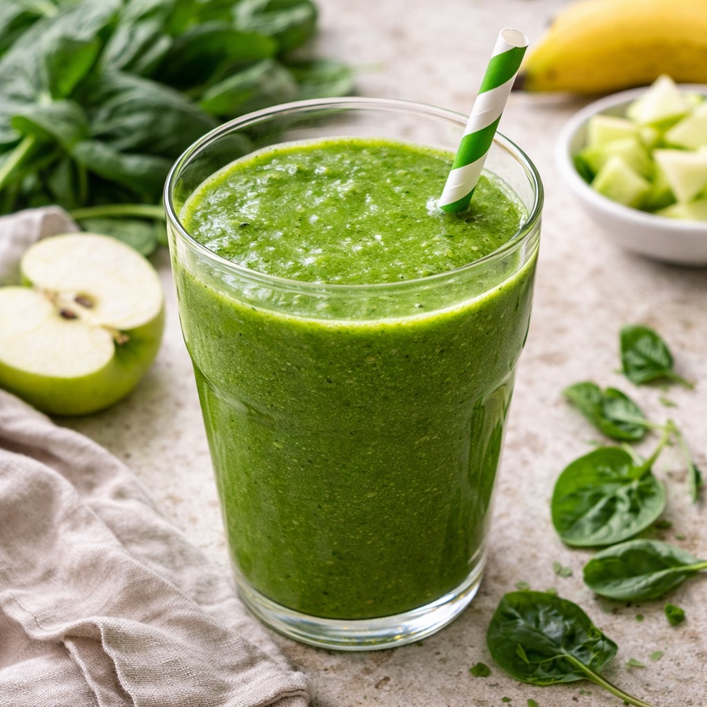 Grøn smoothie – Nem opskrift med spinat og banan