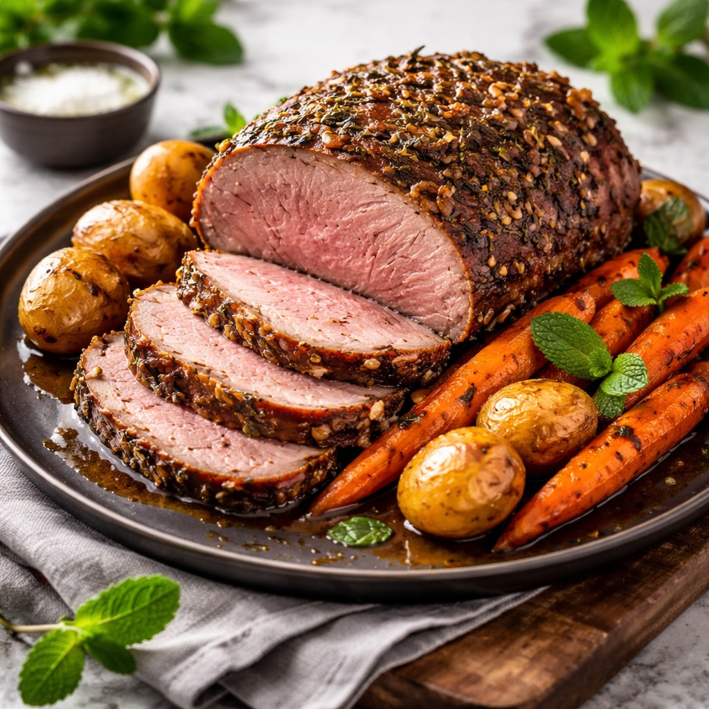 Lammesteg på påske med mynte – Sæson opskrift til 6 personer (110 min)