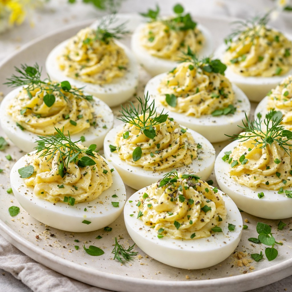 Påskeæg med sennep og dild – Sæson opskrift til 2 personer (32 min)