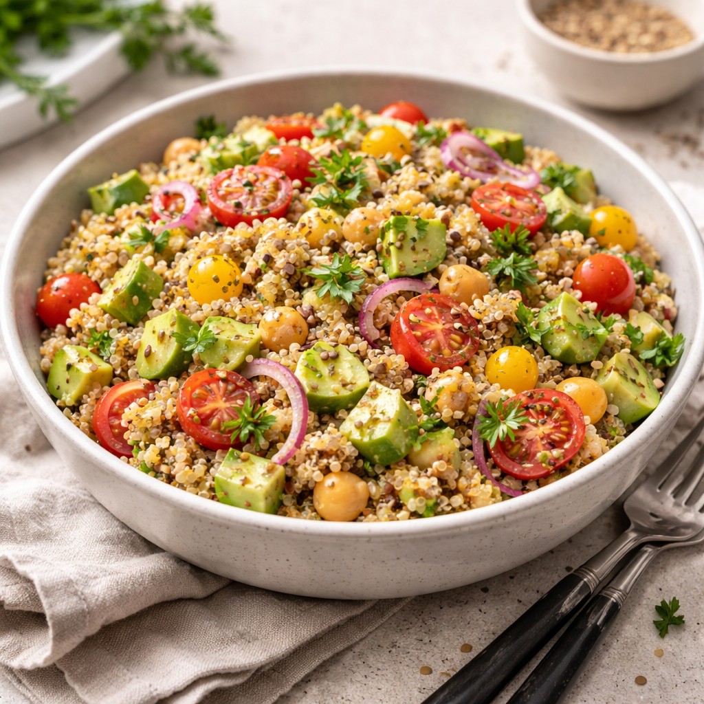 Quinoa salat med avocado – Sund opskrift