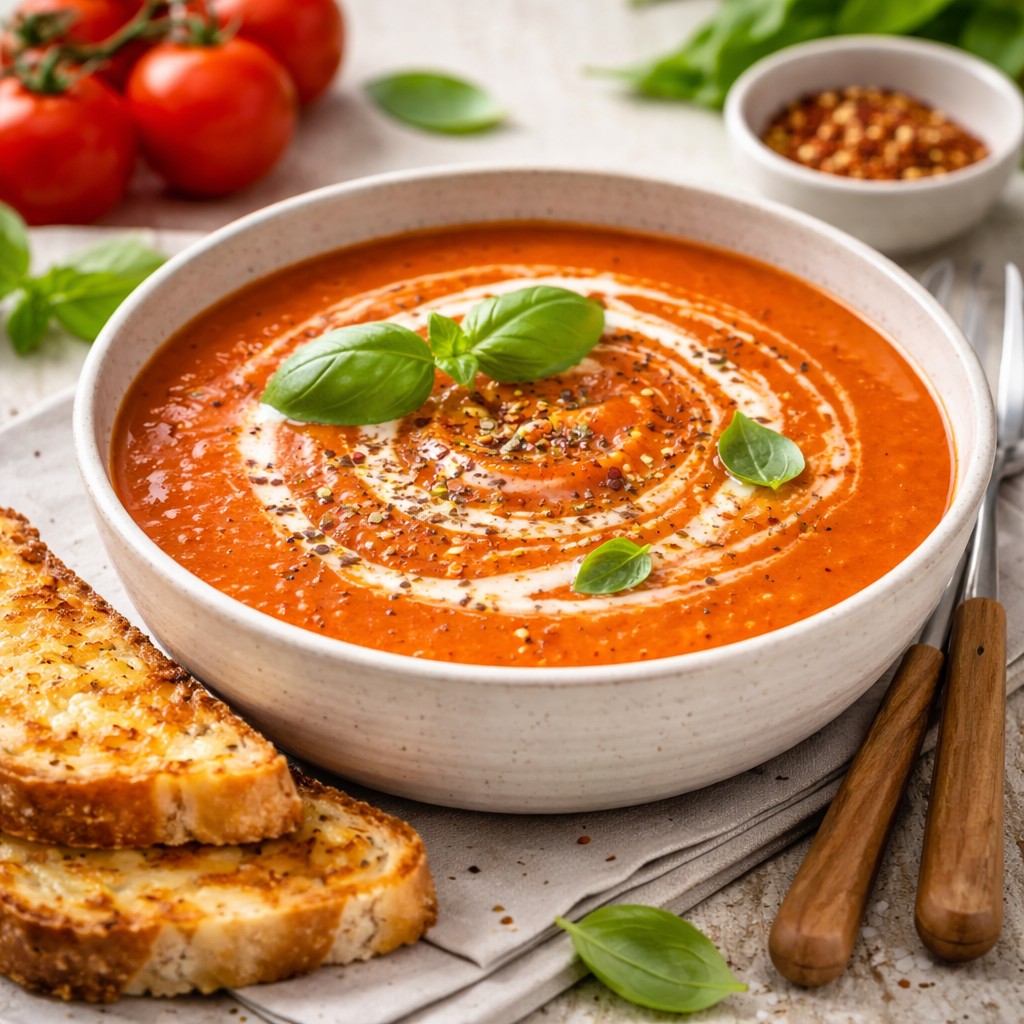 Tomatsuppe med basilikum – Hurtig opskrift på 25 min